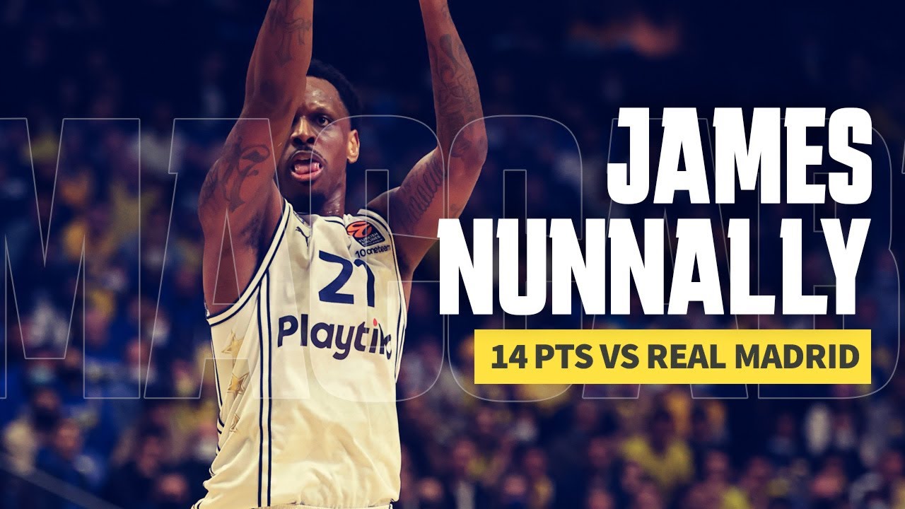James Nunnally (14 points) Highlights vs Real Madrid | המהלכים של ג'יימס נאנלי נגד ריאל מדריד