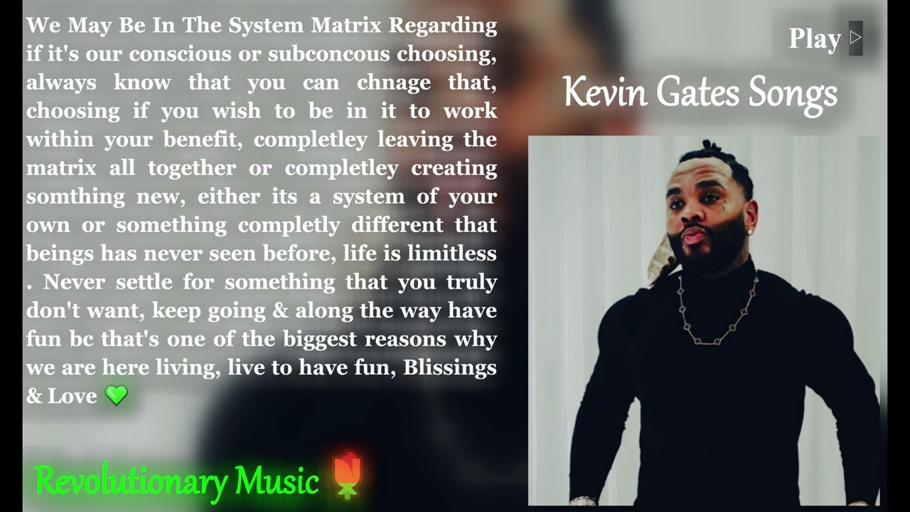 {50688Hz Sample & Stereo} Kevin Gates - Trust {True 396Hz With 432Hz Video Pixels}