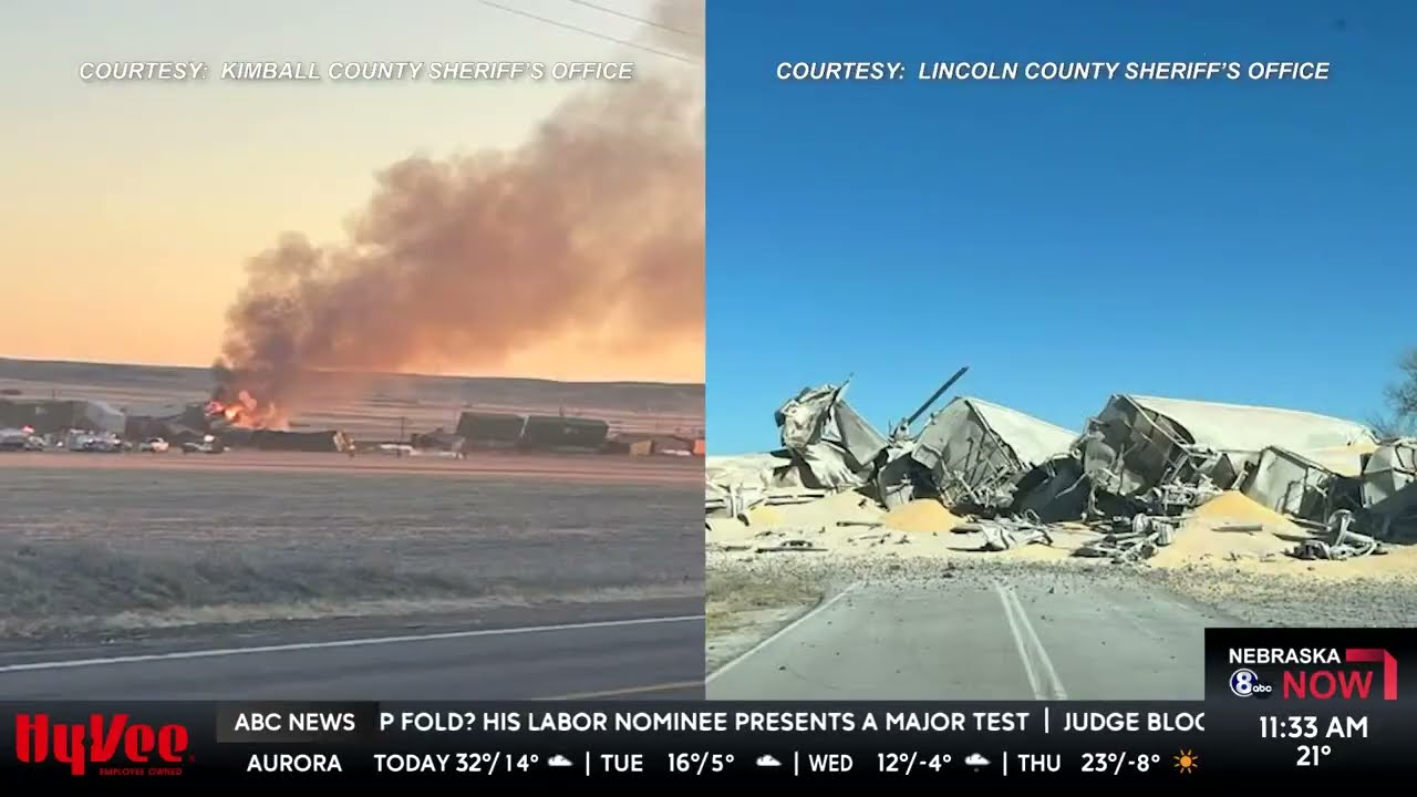 Two train derailments in western Nebraska reported along Highway 30