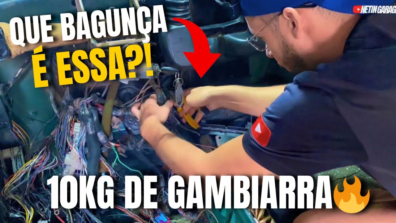 👉 Isso NÃO é Normal! Olha a Quantidade de Fio que Tiramos do Corsa Wind 😱⚡