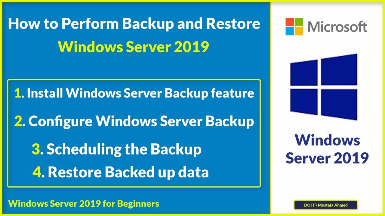Как выполнить резервное копирование и восстановление в Windows Server 2019