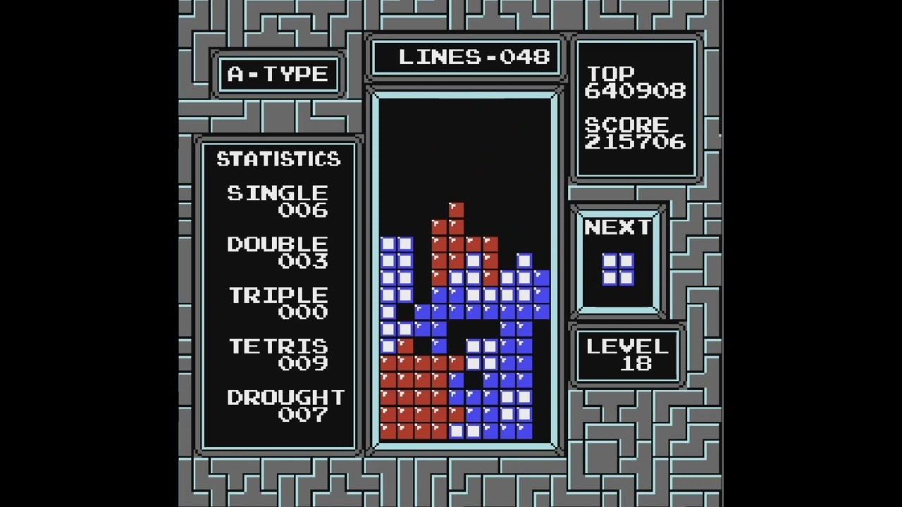 I play the worst tetris of my life while my friends are playing League and learning french