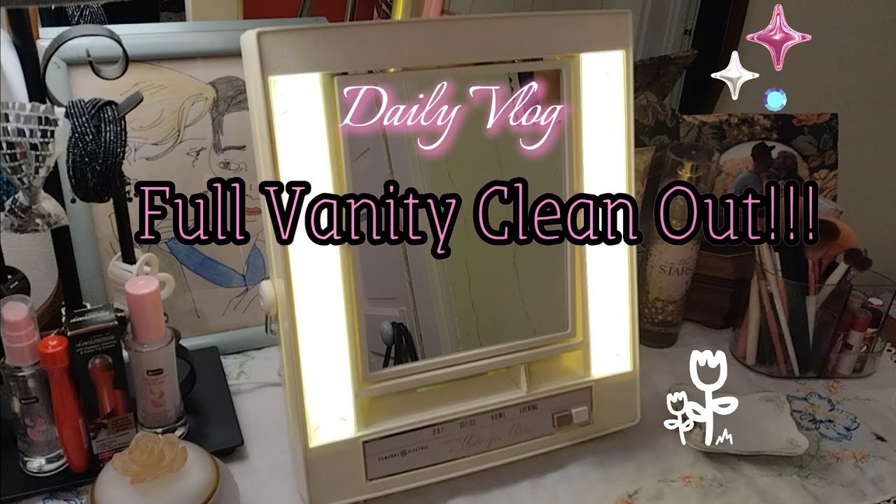 Cleaning out my vanity + Unboxing a package.  📦