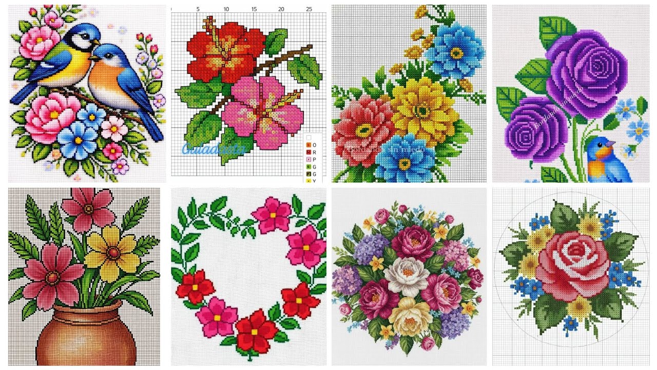 Patrón de punto de cruz extremadamente bonito y maravilloso para todo. 