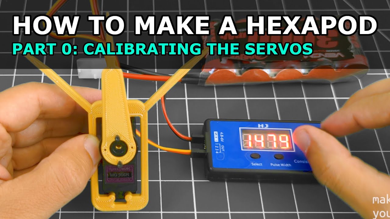 How To Make A Hexapod Robot. Part 0 of 3: Calibrating the servos.  A DIY Robot Project.