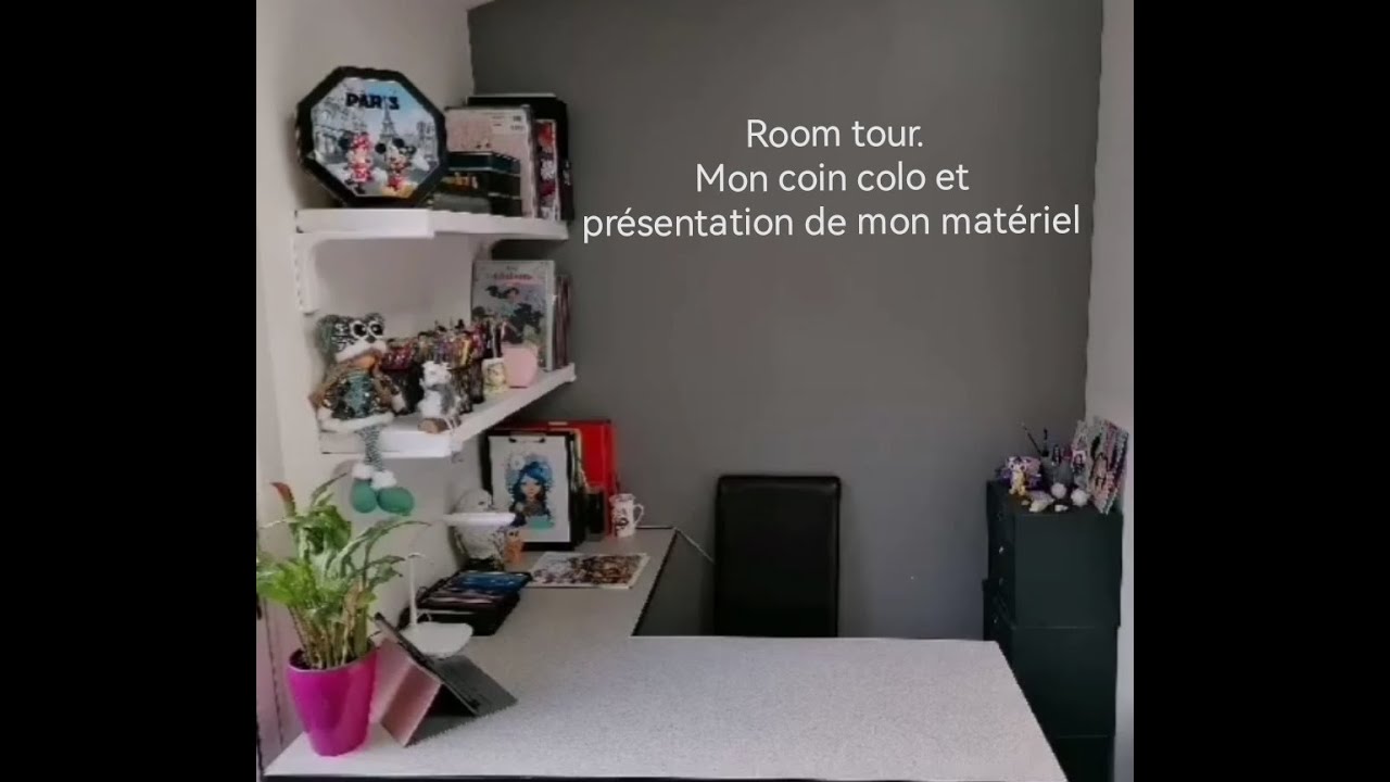 Room tour - organisation et présentation de mon matériel de coloriage - coloriages pour adultes