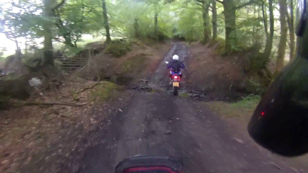 Fording the Little Dart River near Rackenford in Devon
