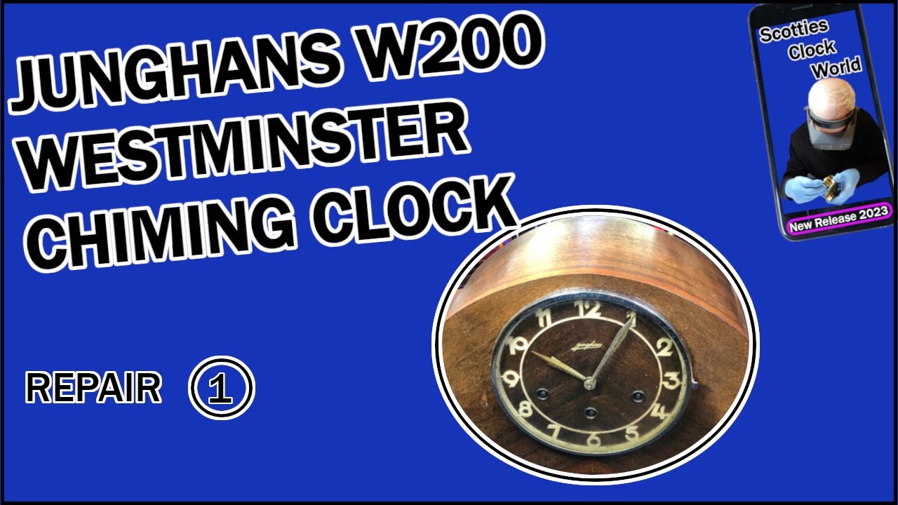 Junghans W200 Westminster Chime Manrle Clock Repair - Part 1
