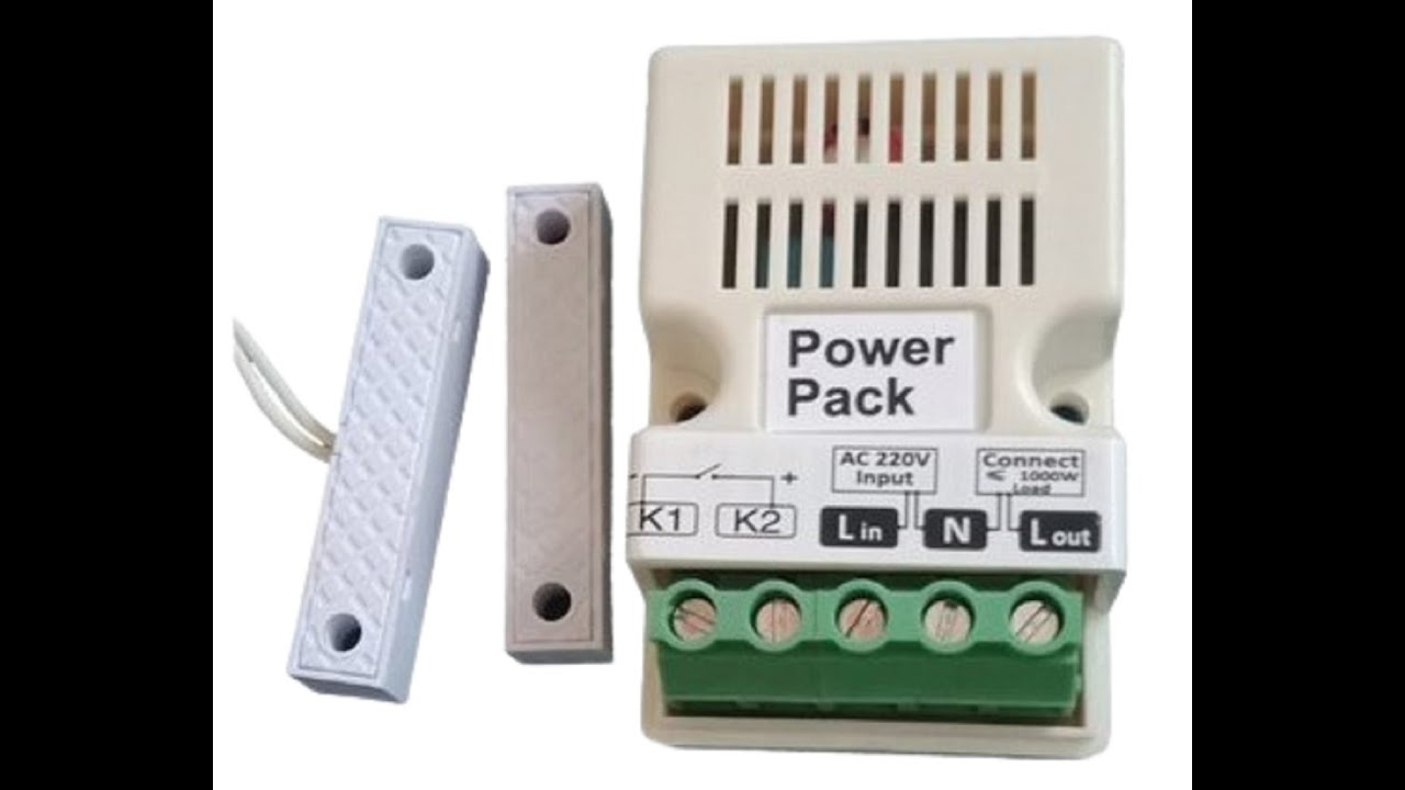 Single Door Air Curtain Door Sensor Connection