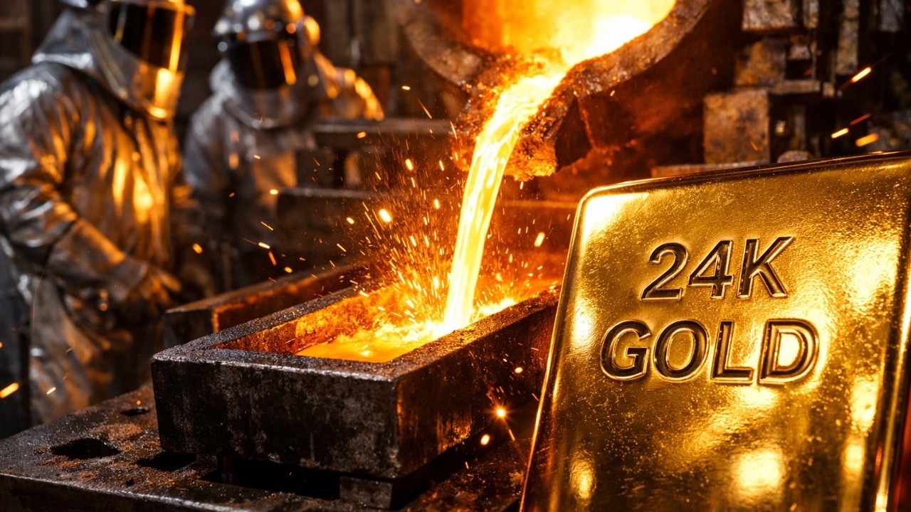 Inside the 24K Gold Factory: How Mining Ore Turns Into Pure Gold Bars