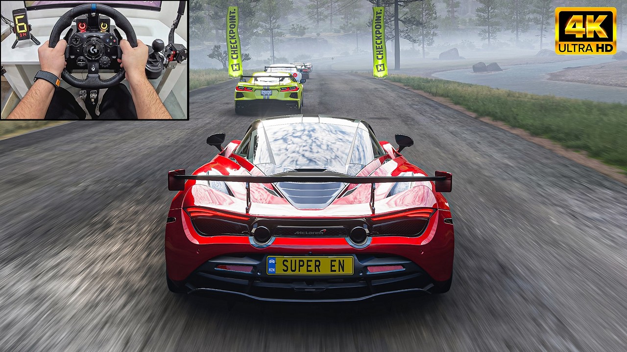 McLaren 720S Coupe VS Supercars - Forza Horizon 5 | Logitech G923 Steering Wheel