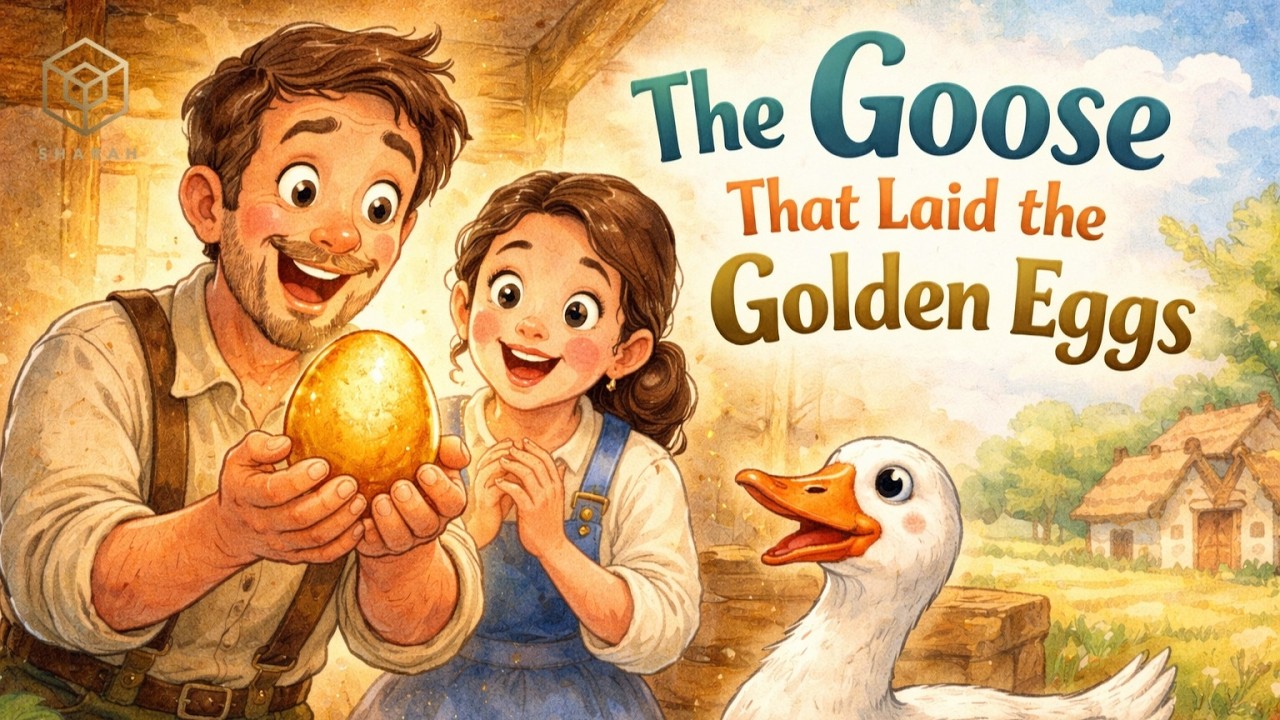 The Goose That Laid the Golden Eggs | Aesop’s Fables | Moral Story for Kids | Sharah Kids