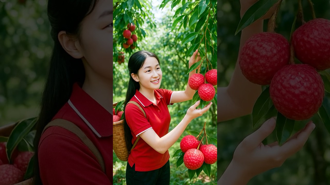 Harvesting Unbelievable GIANT Lychees To Sell At Local Market | Farm Life Tropics