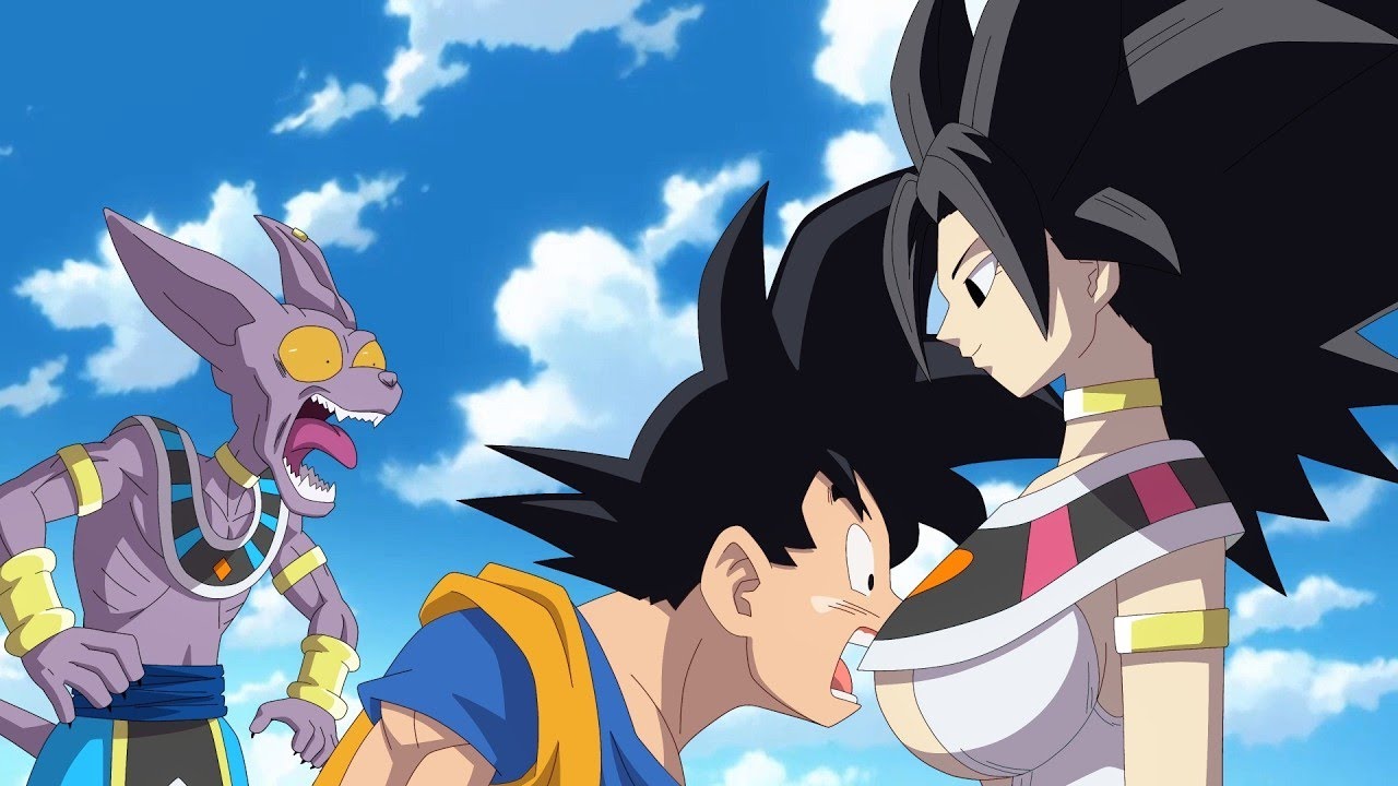 Caulifla zostaje boginią na prośbę Champy i straszy Goku swoją mocą - Dragon Ball Super