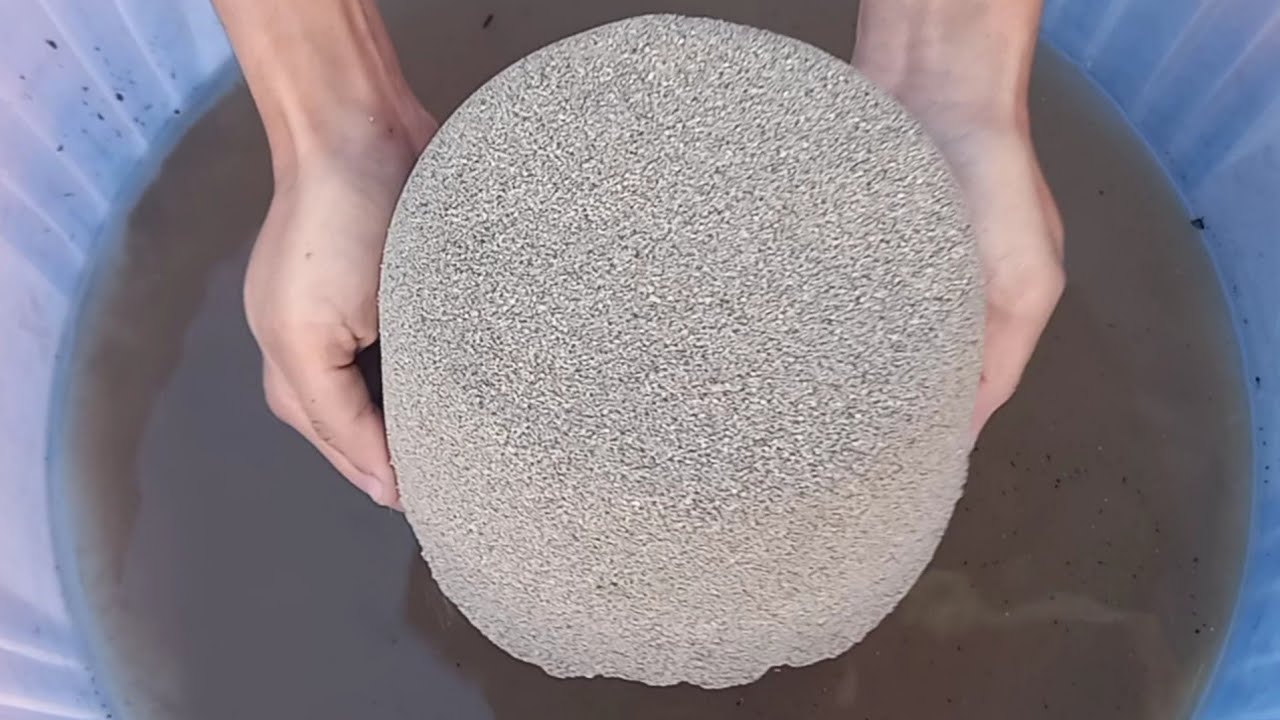 Asmr:💗Pure Sand Soft Bowls Crumbling and Dipping In Water💦Long Paste Play💯