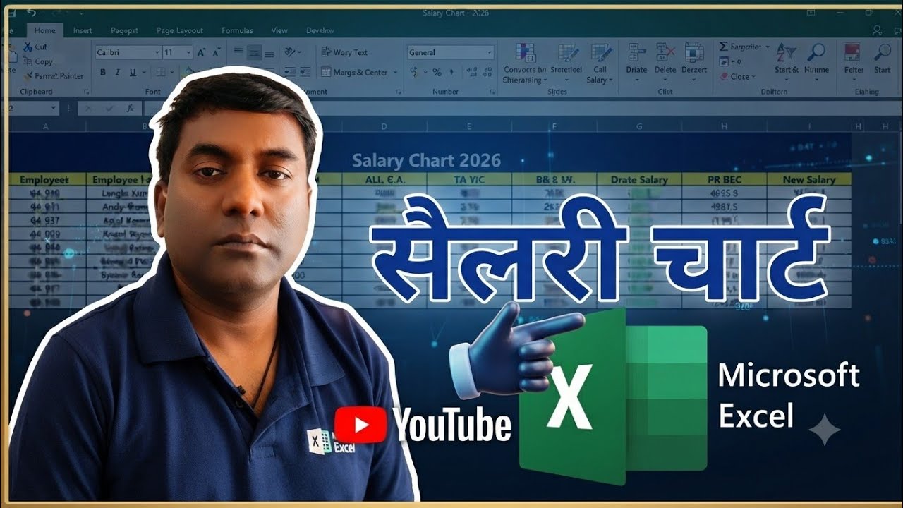 Excel में बनाएं सैलरी चार्ट || Salary Chart in excel || 2026