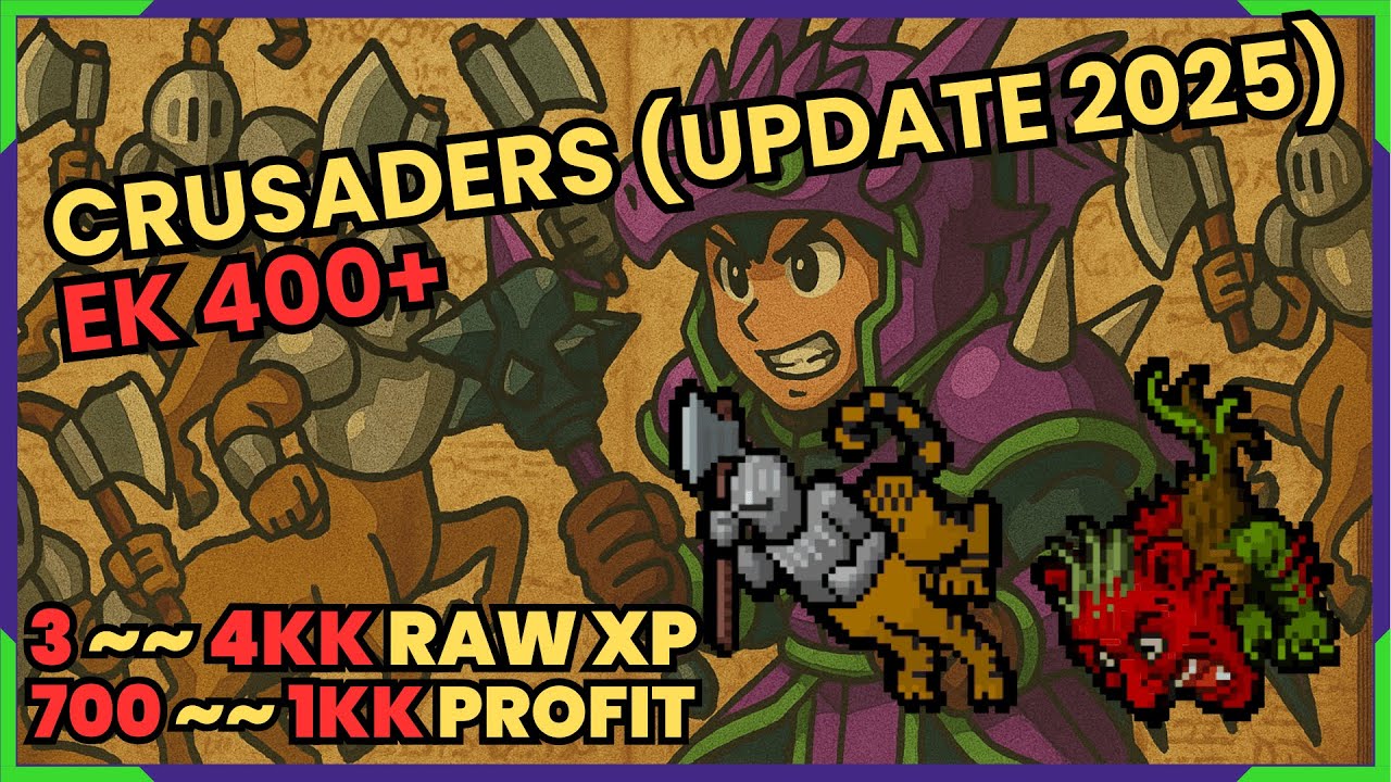 TIBIA - CRUSADERS BOOKWORLD EK 400+ | Nova Hunt 2025