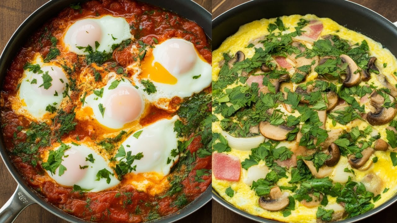 10 быстрых и вкусных рецептов блюд из яиц 🍳