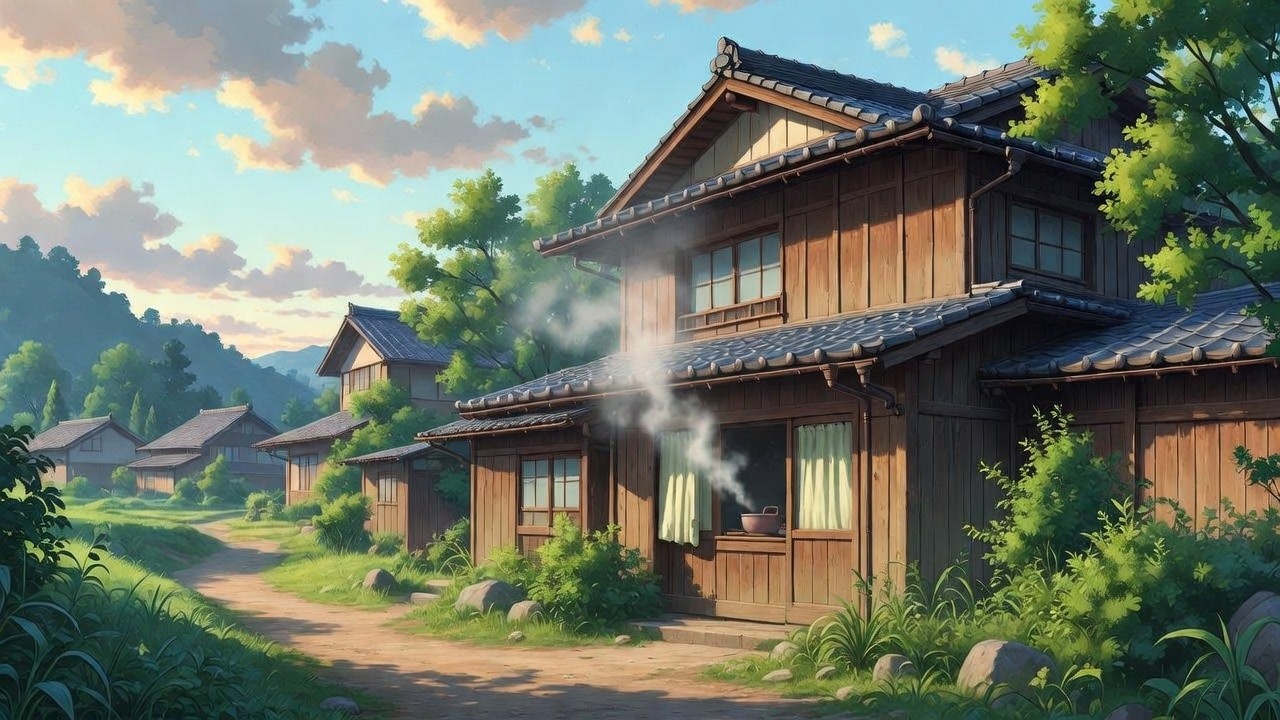 A Cozy Dinner in the Countryside | Ghibli-Style Video