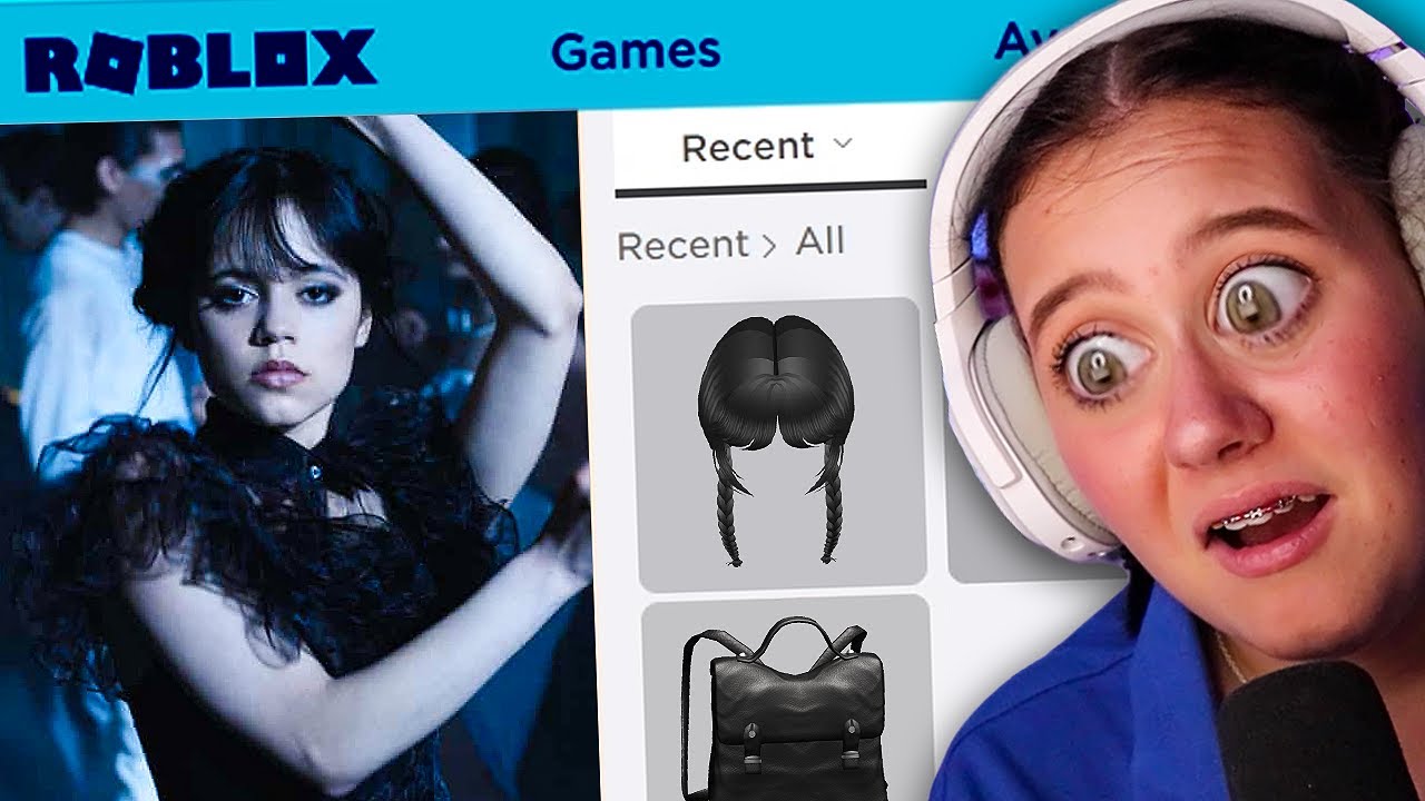 MAKING WEDNESDAY ADDAMS A ROBLOX ACCOUNT!