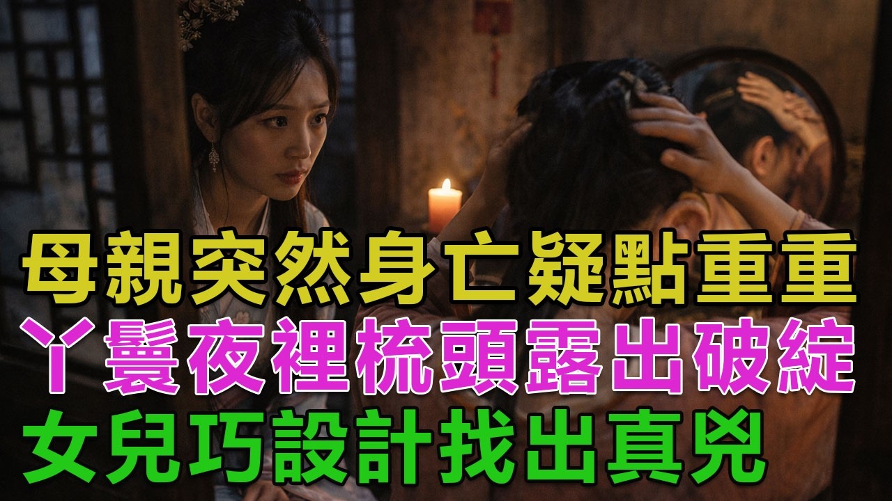 民間故事：母親突然身亡疑點重重，丫鬟夜裡梳頭露出破綻，女兒巧設計找出真兇