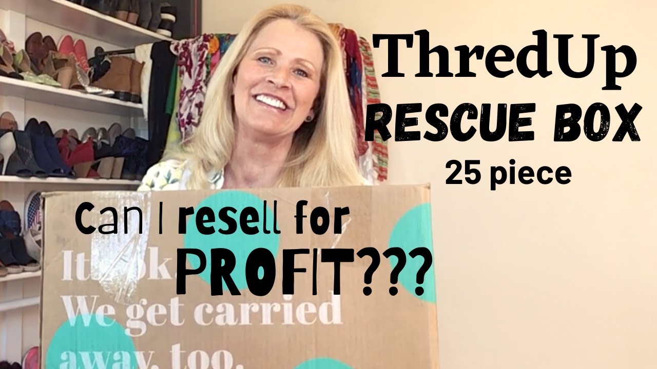 ThredUp Rescue Women's Mixed Clothing To Resell On Poshmark Unboxing