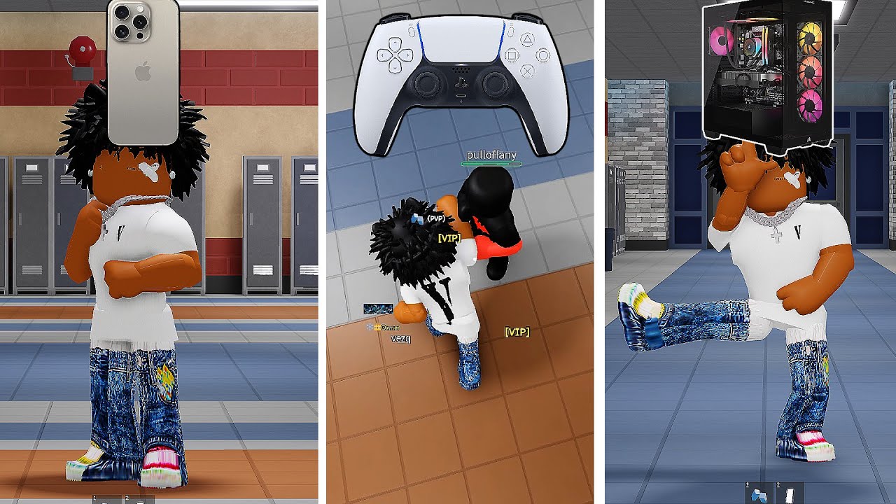Playing On EVERY Device With A CHALLENGE In Fight In A School
