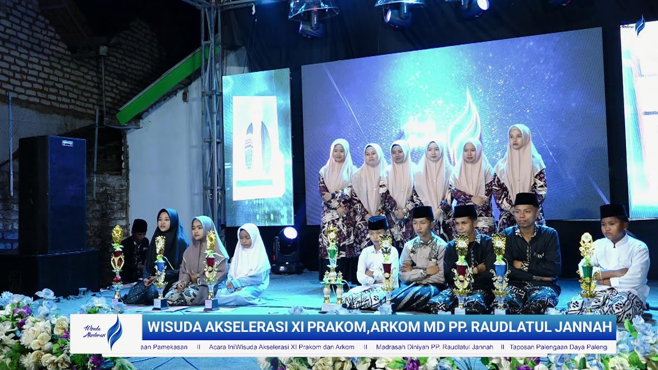 WISUDA AKSELERASI XI PRAKOM,ARKOM MADRASAH DINIYAH PP. RAUDLATUL JANNAH TAPOSAN PALENGAAN DAYA