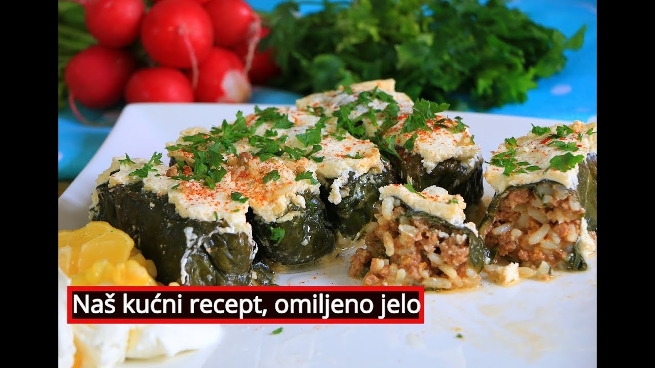 NAJUKUSNIJI RUCAK- Zapecene sarmice od blitve u kiselom mleku