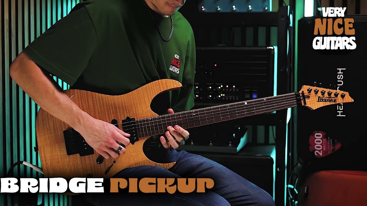 Ibanez J.Custom Rg8570 Natural - Demo by Very Nice Guitars!