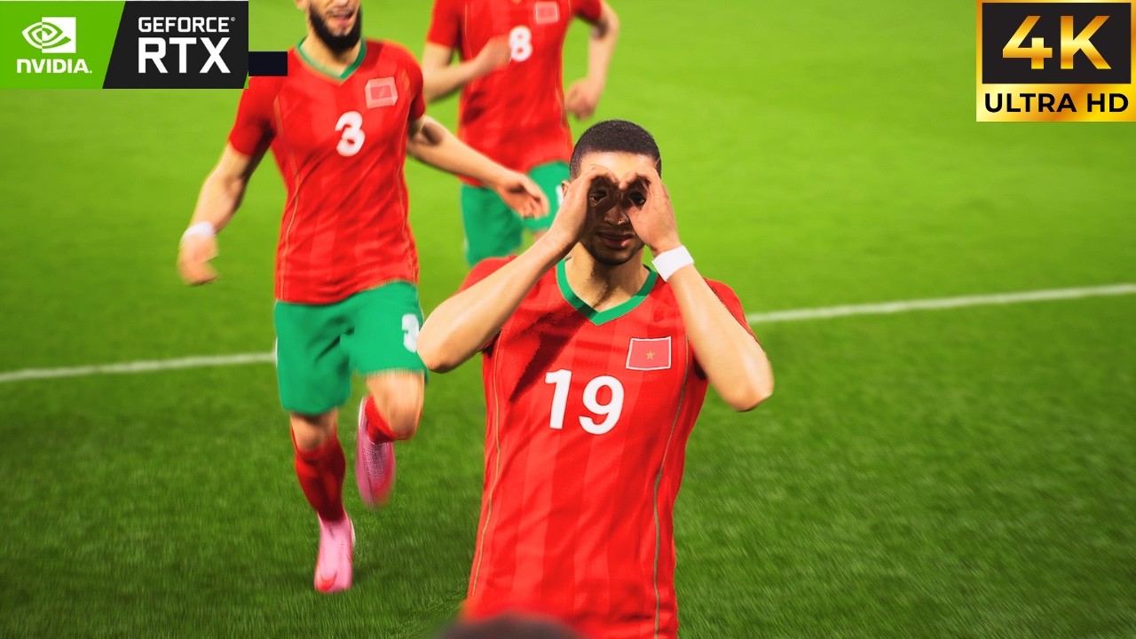 eFootball 2026 (PC) | Morocco vs Spain | 4K 60FPS HDR Gameplay | ft. Hakimi & Yamal