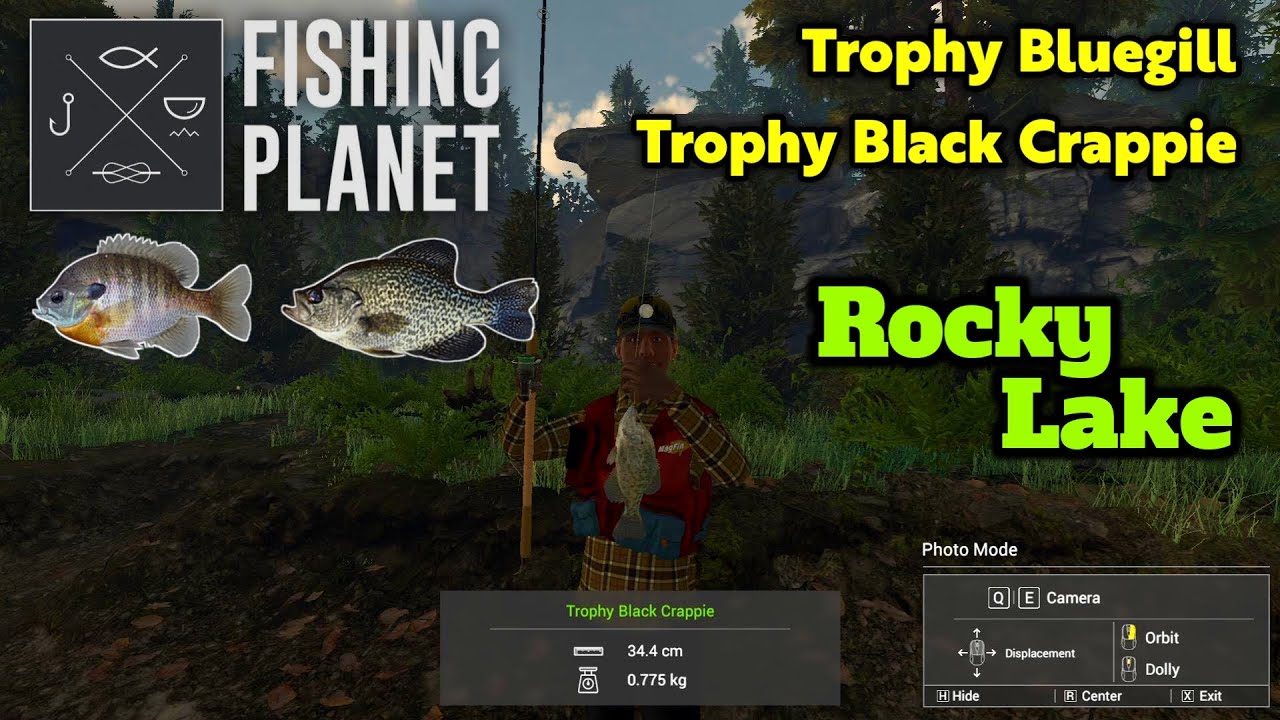 Trophy Bluegill, Trophy Black Crappie Rocky Lake - Fishing Planet