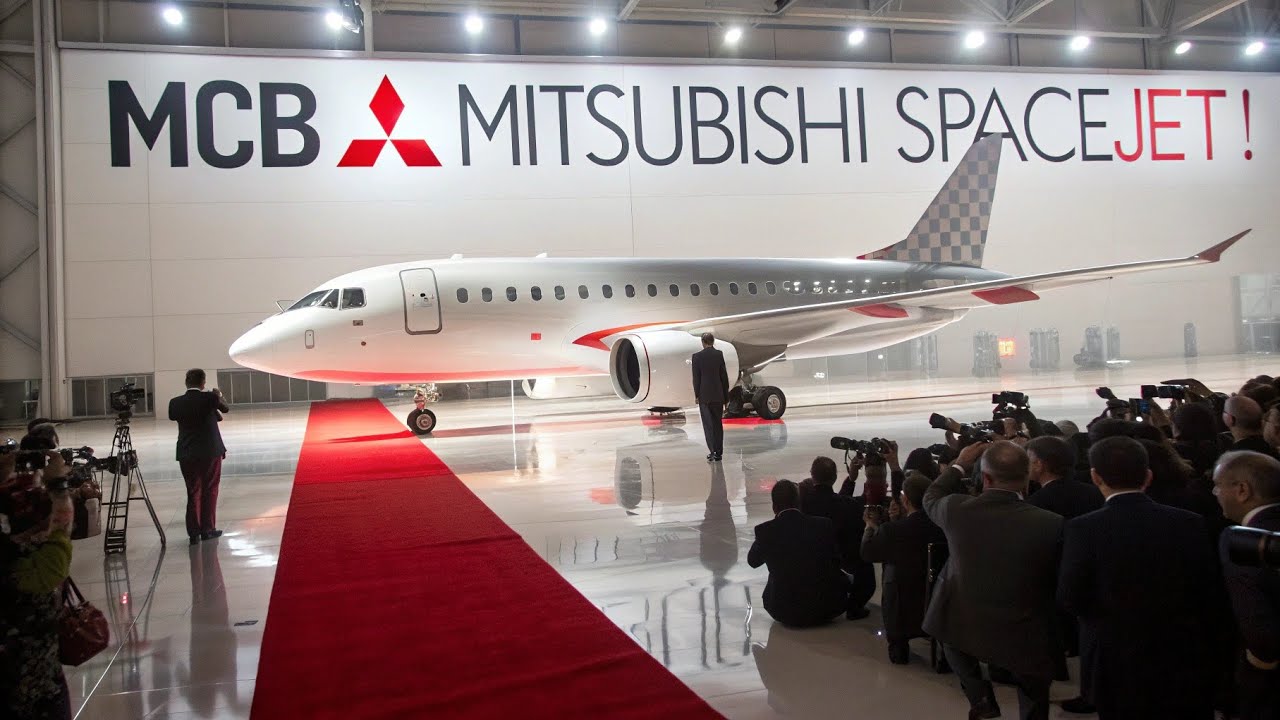 “Японцы сделали невозможное! 😱 Новый Mitsubishi SpaceJet шокировал мир!”