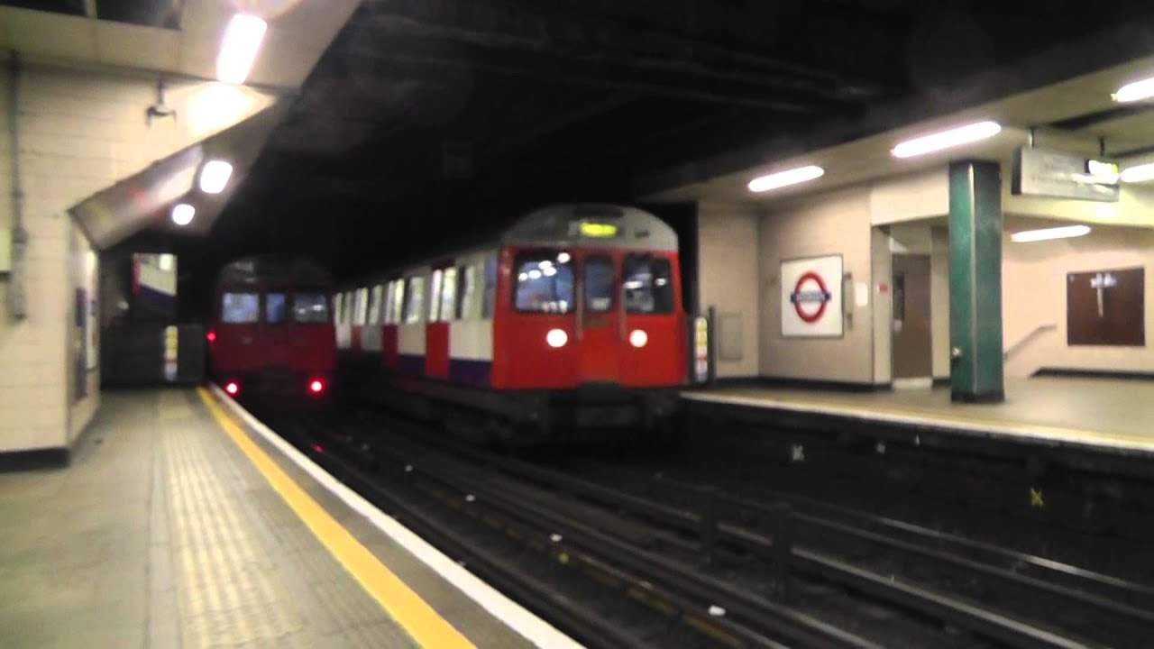 London Transport Underground Trains At Moorgate & Liverpool St C and S Stock - 13th Sept 2013