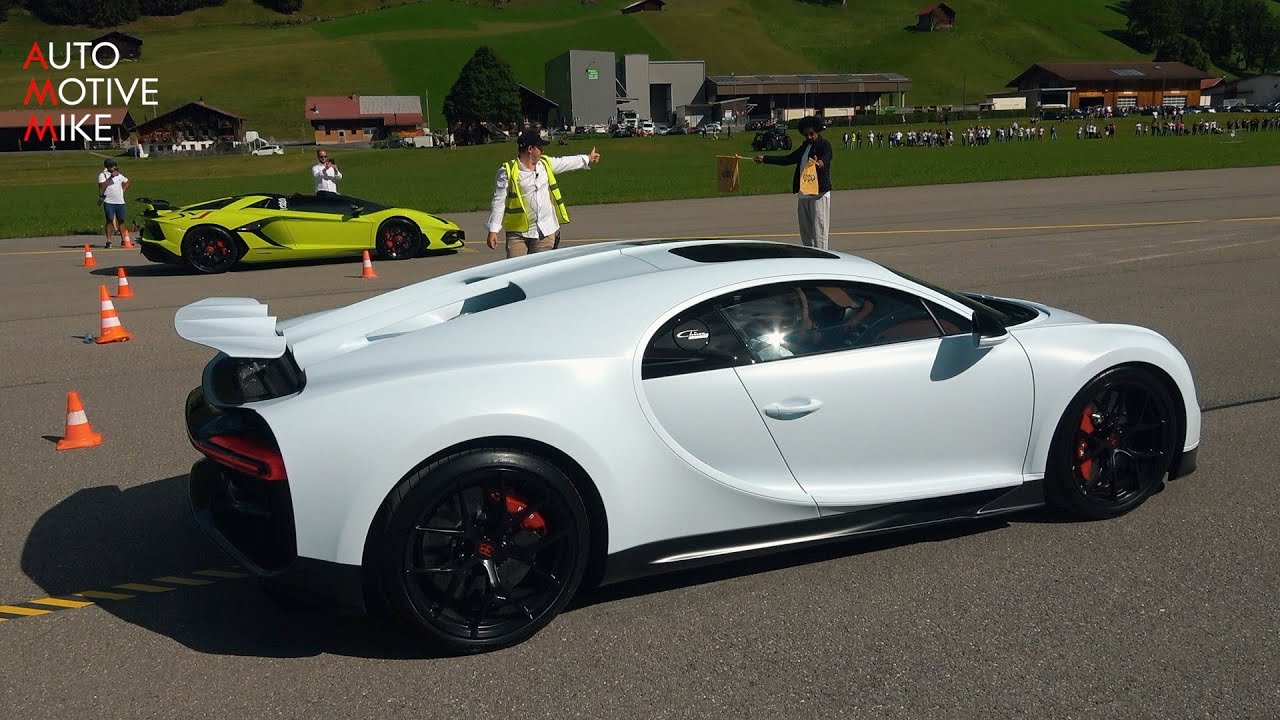 Bugatti Chiron Sport - Startup, Drag Racing & Accelerations! | SOC 2020