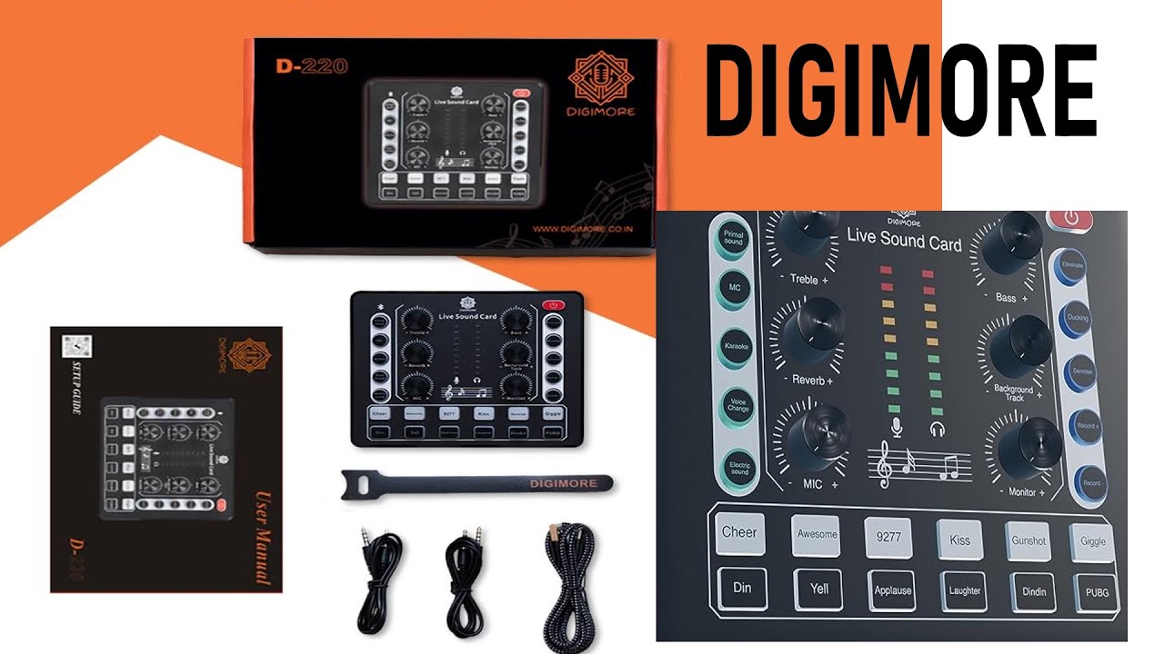 Digi more D 220 Sound card Unboxing and Testing | Budget YouTube and Podcast Audio setup | In Telugu