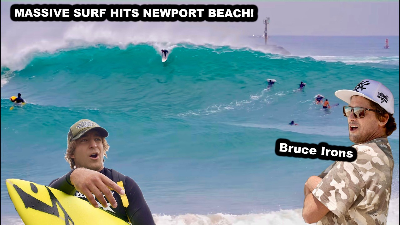 MASSIVE SURF HITS NEWPORT BEACH (HISTORIC DAY)