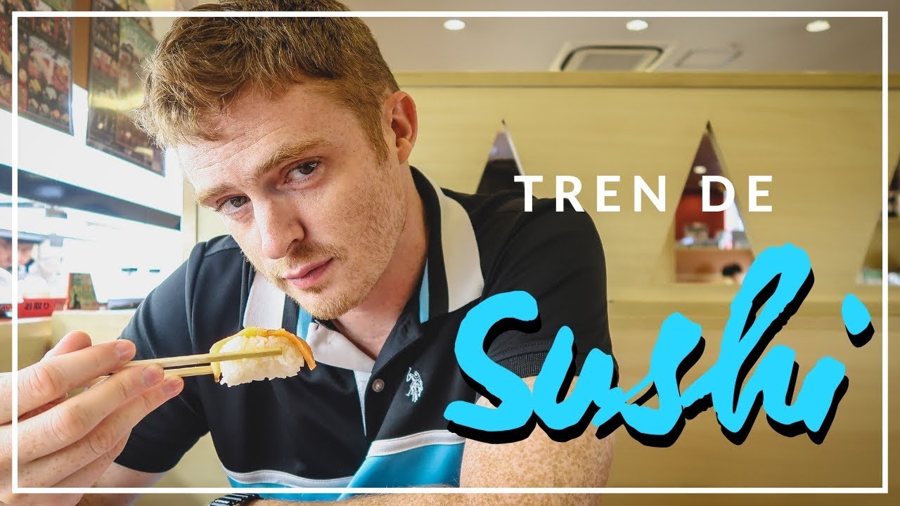 Comiendo Sushi en Osaka, Japón: ¡Tren de Sushi por $1! 🍣Cómo funciona, qué pedimos y cuánto cuesta🇯🇵