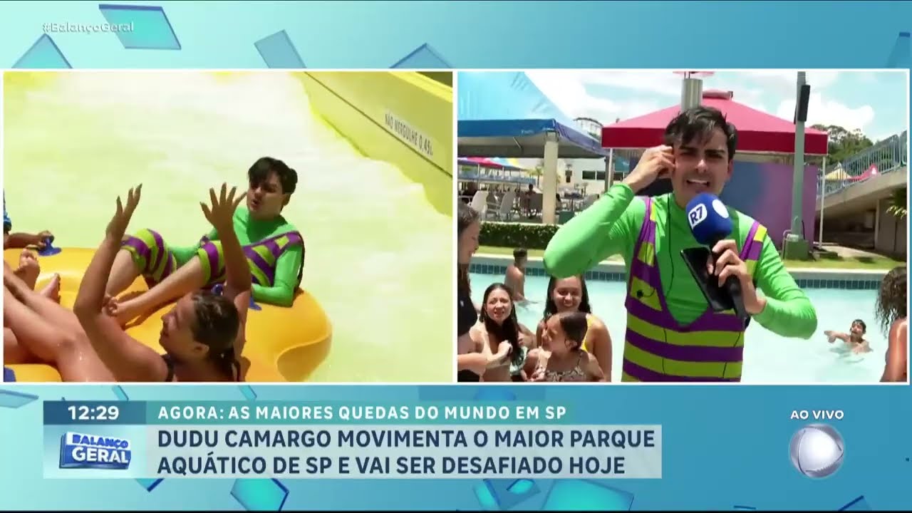 Dudu Camargo &eacute; desafiado a encarar o tobog&atilde; mais alto do mundo