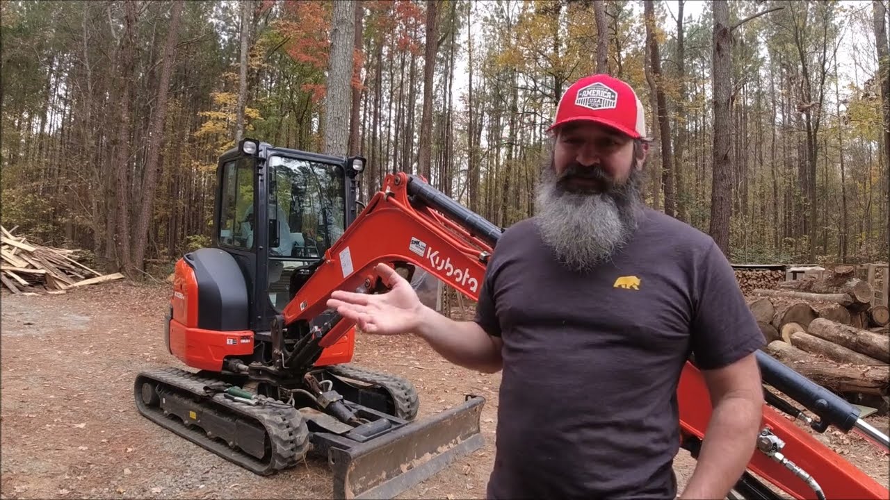 Mini Excavator Vs Compact Tractor - Which is BETTER In The Wood Yard??
