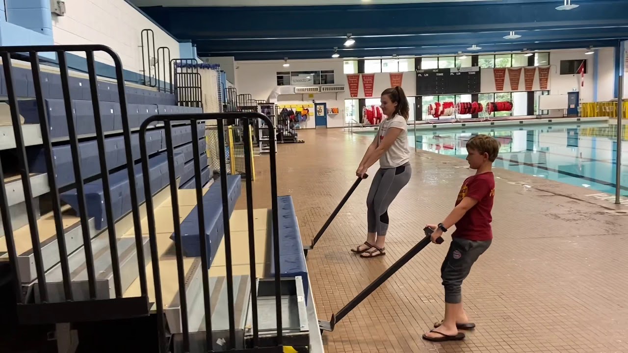 Pulling Bleachers Out