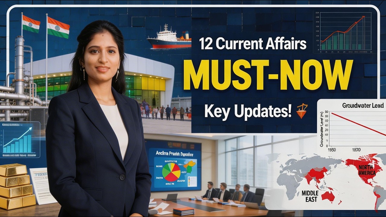 12 Recent MUST-KNOW Current Affairs Topics for Competitive Exams | India’s Key Updates Explained!