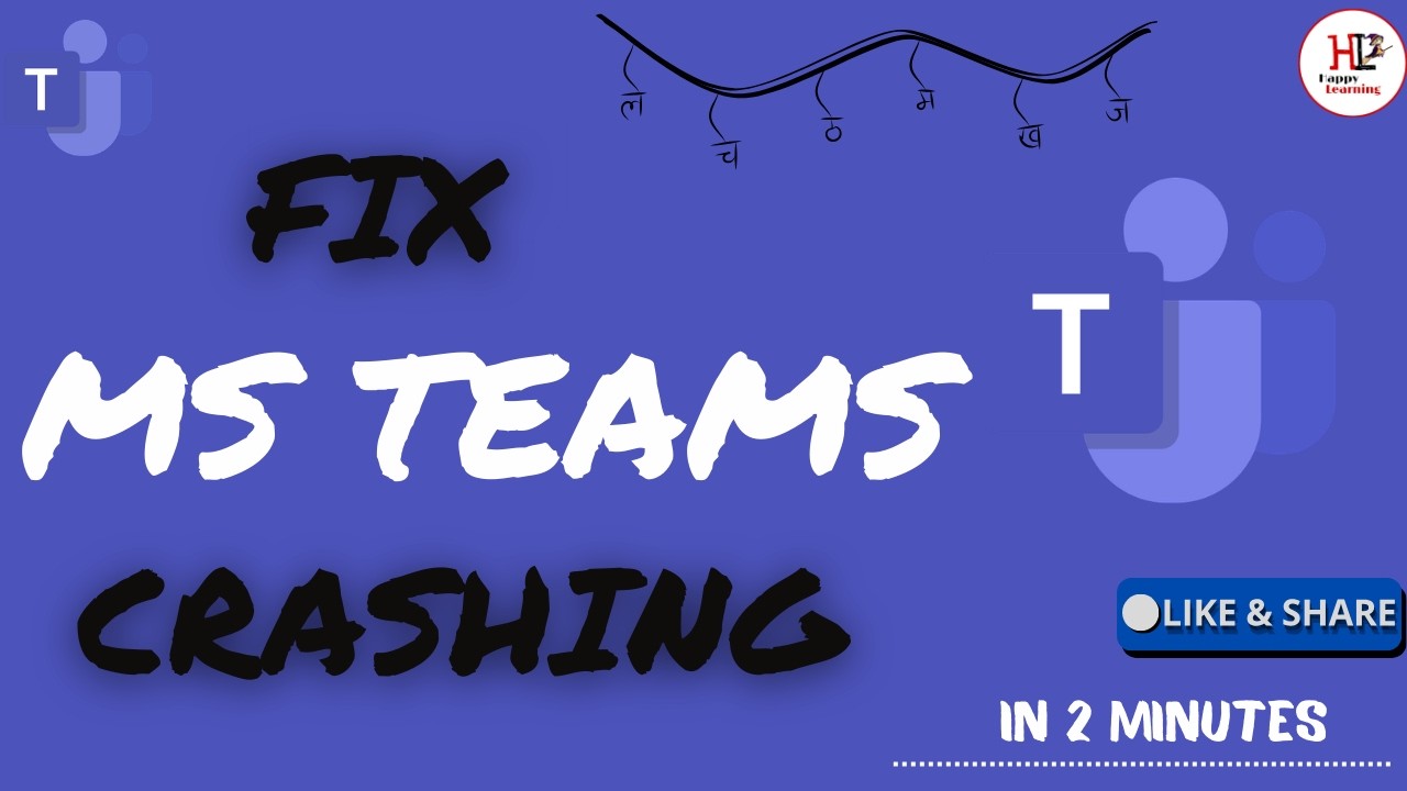 MS Teams App crashing with We&rsquo;ve Run Into an Issue | How to Fix | Microsoft Teams |MS Office