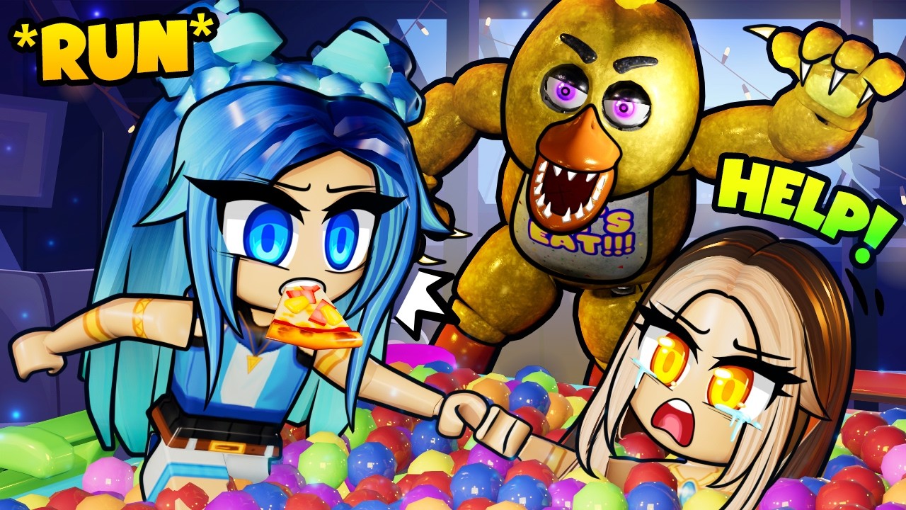 НЕ ПАДАЙТЕ в ЯМУ С ШАРИКАМИ... Roblox FNAF!