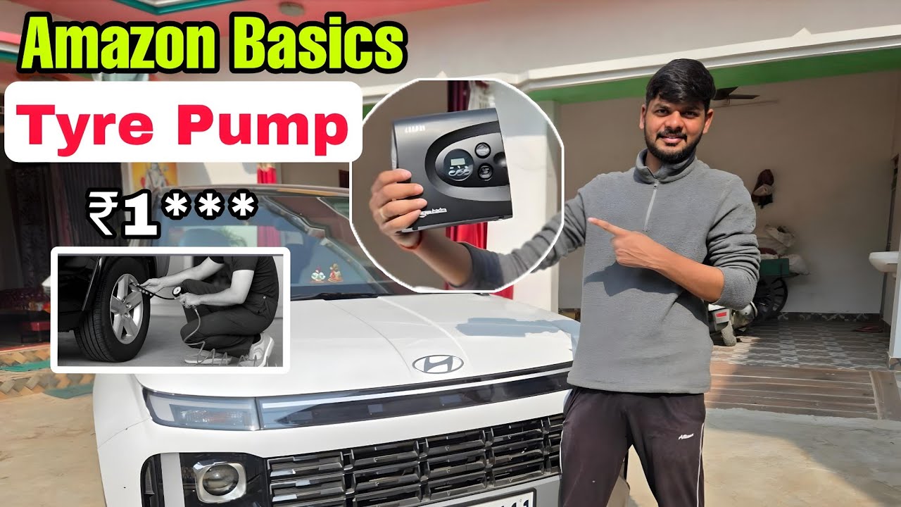 Amazon Basics Tyre Inflator Review 🚗 | Best Car Tyre Pump in India | Digital Air Pump Test