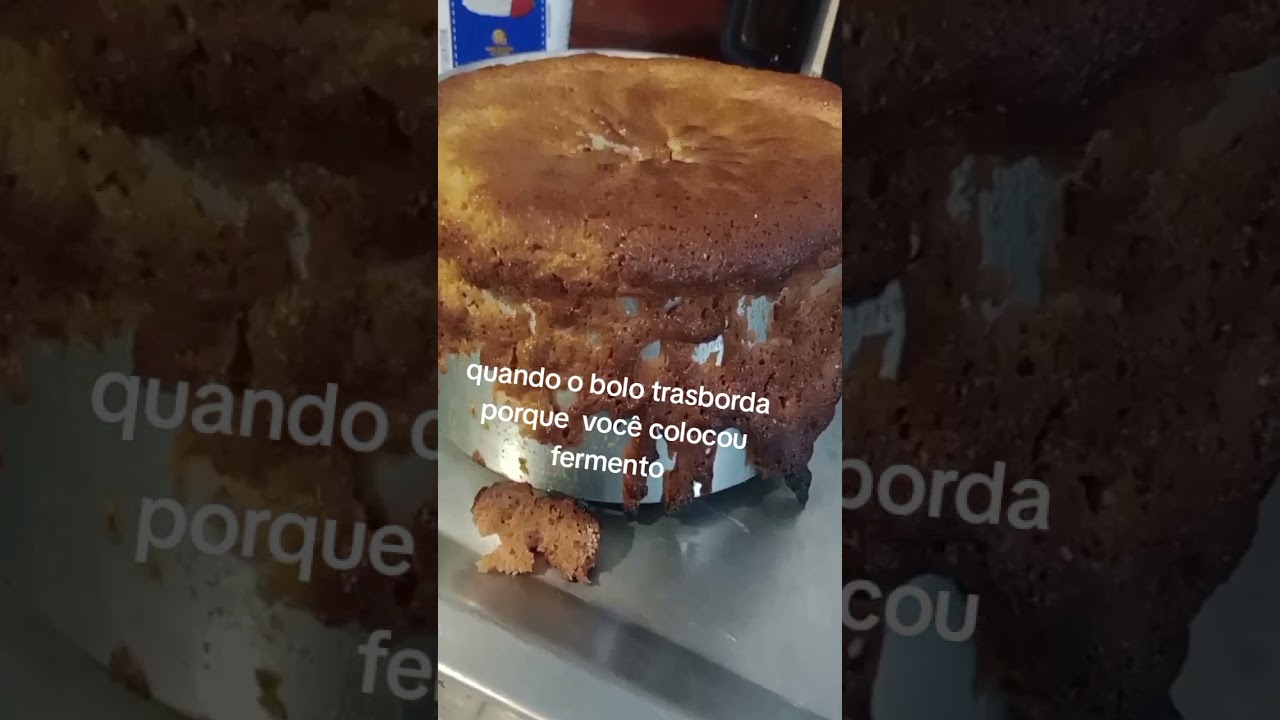coloquei fermento o bolo transbordou . #receita
