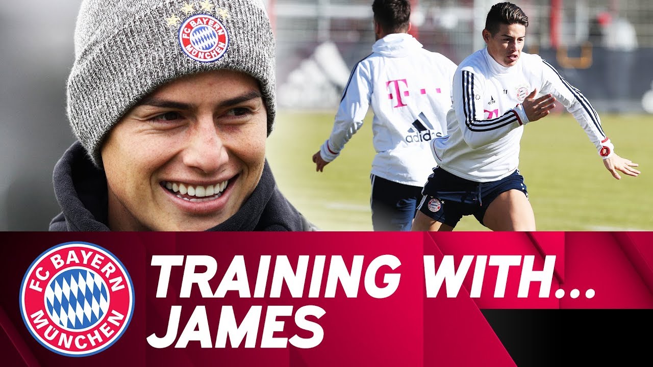 Training with James Rodríguez | FC Bayern