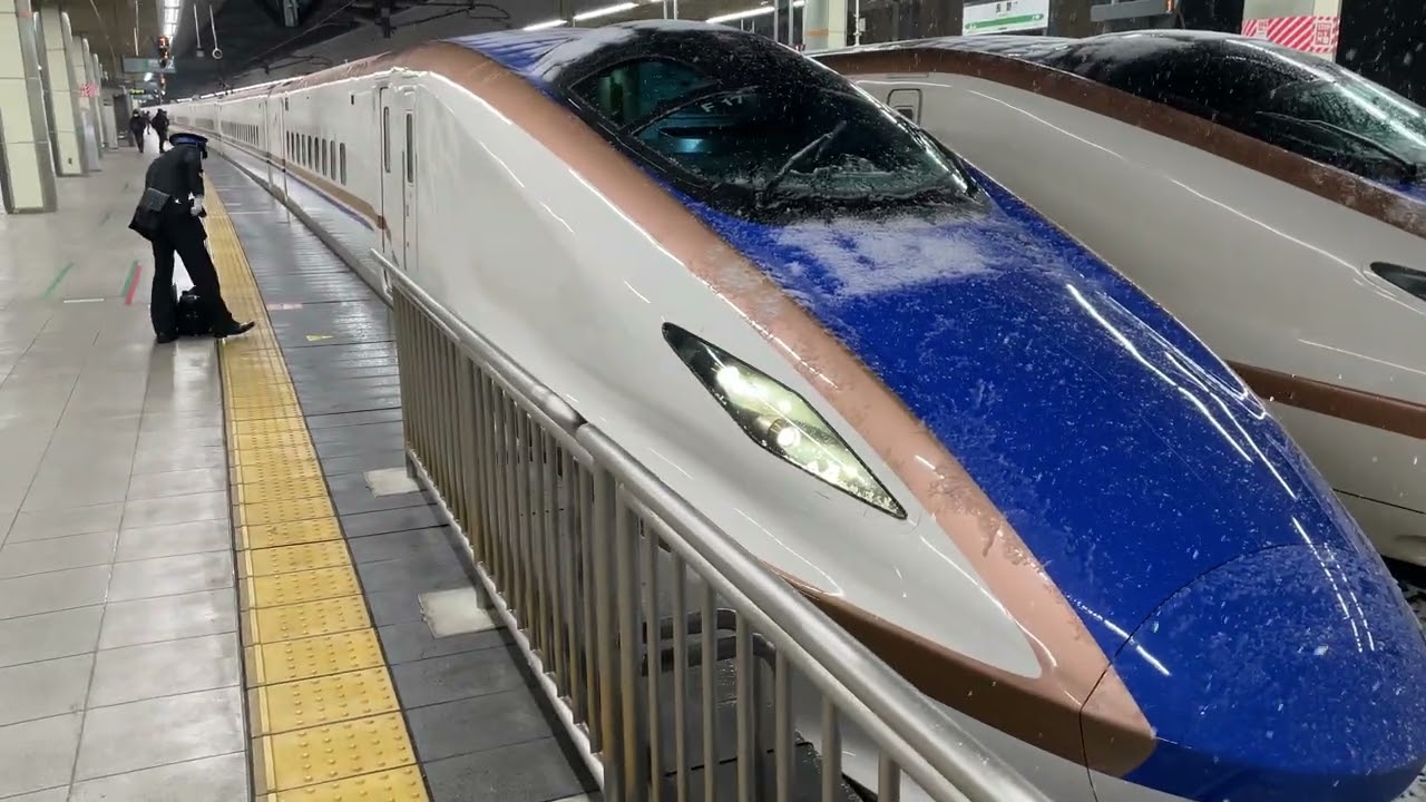 【雪付き？ 新幹線 ⑧】2026年 8回目の雪付き E7系新幹線 &W7系新幹線 入線 & 出発 2025-26 Snow-covered? Hokuriku shinkansen Part8