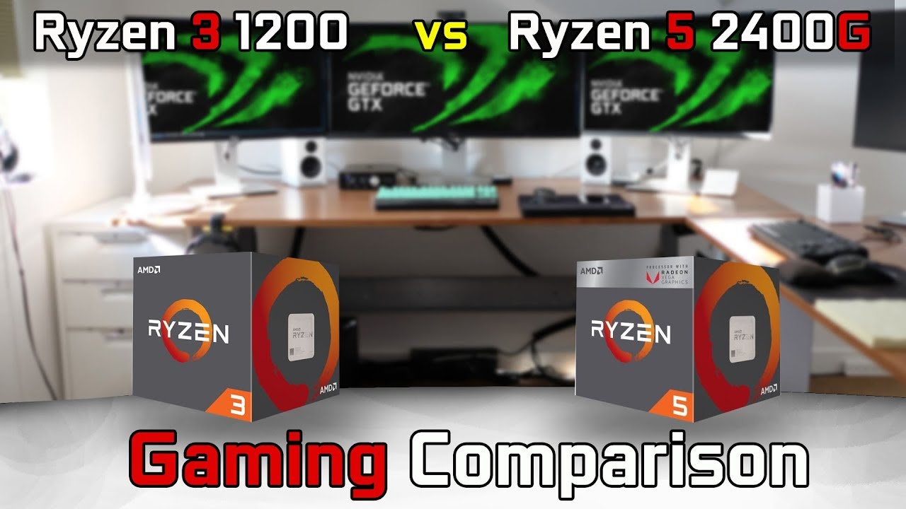 Ryzen 3 1200 vs Ryzen 5 2400G Gaming Comparison (RX 560 4GB)