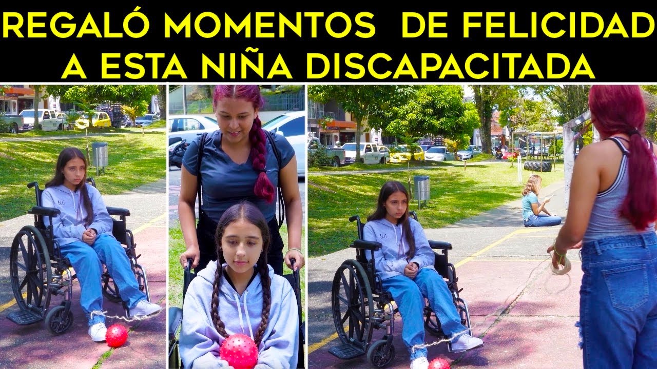 Regaló momentos  de felicidad a esta niña discapacitada sin imaginar lo que iba a pasar